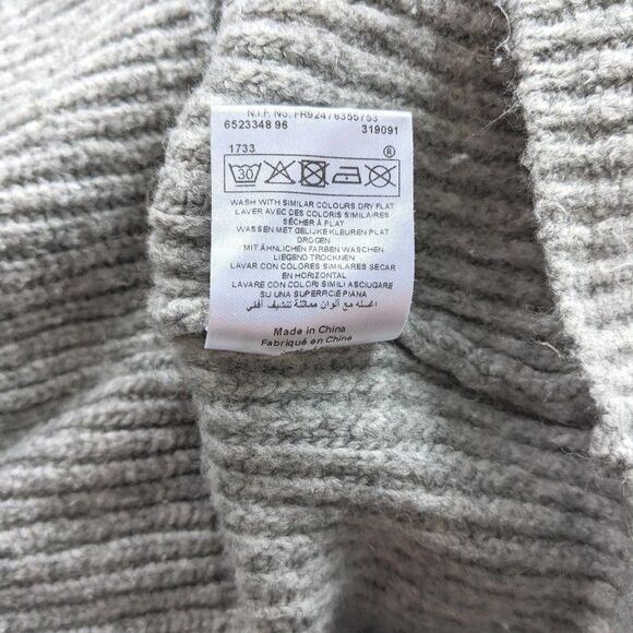 Etam cable knit sweater with puff sleeves grey XS @K - Picture 4 of 12